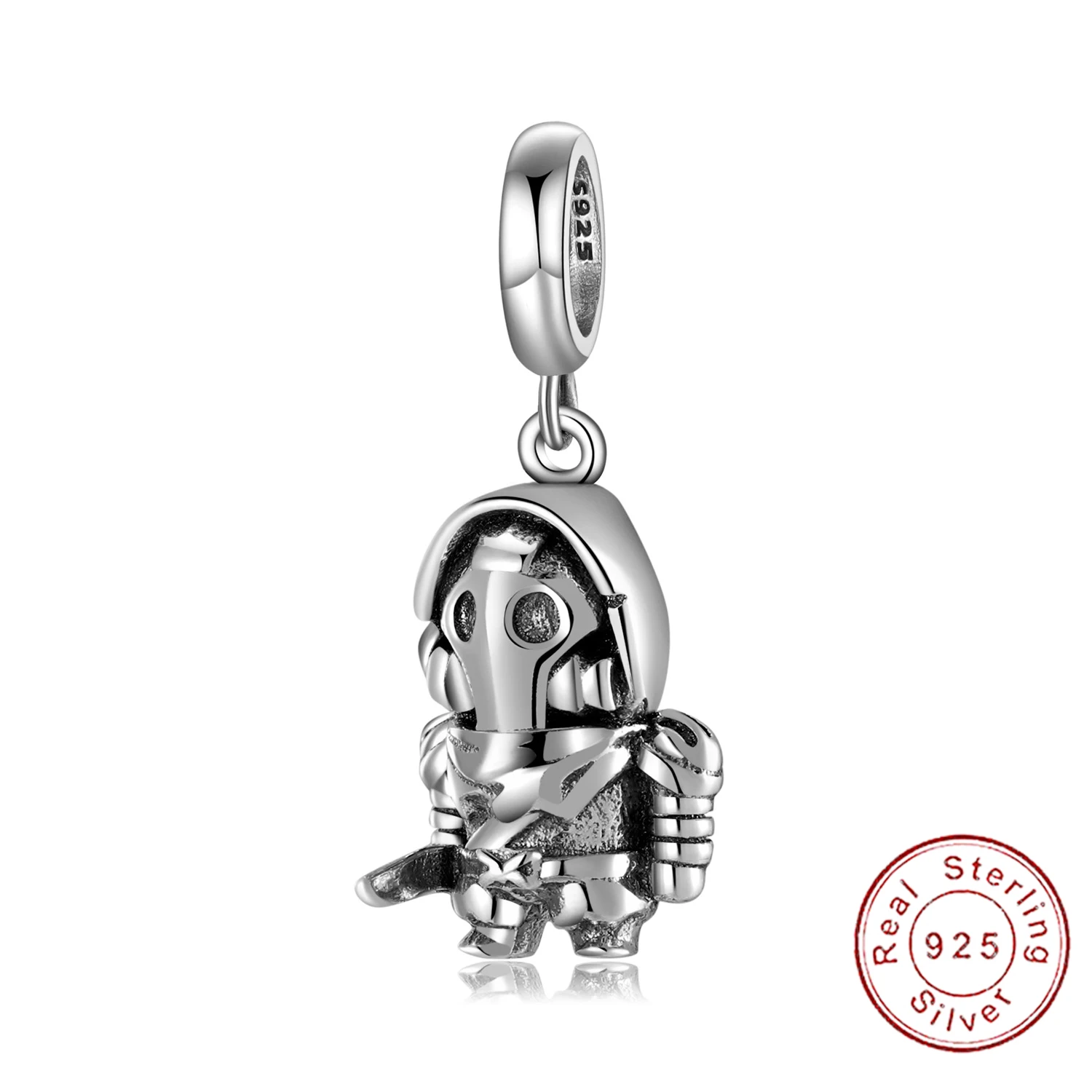 

Cyue European S925 Sterling Silver DIY Charm Beads Dangle Warrior For Women Bangle Bracelet Necklace Jewelry P1259