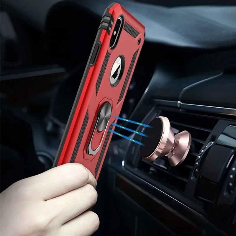 Модный чехол-накладка из поликарбоната и ТПУ для iPhone 6 6s 7 8 Plus X Ten 10 XR XS Max 11 Pro чехол