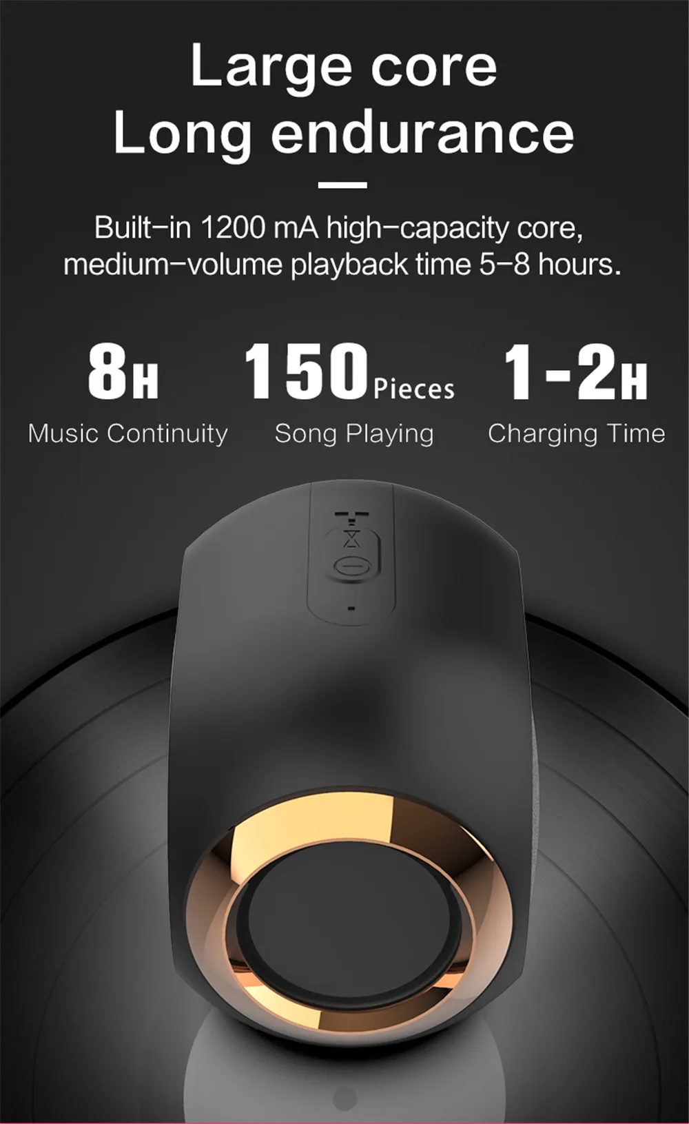 HYASIA TWS Wireless Bluetooth Speaker Portable Box Outdoor Speaker Bluetooth 5.0 Subwoofer Support USB FM Radio AUX TF Handsfree