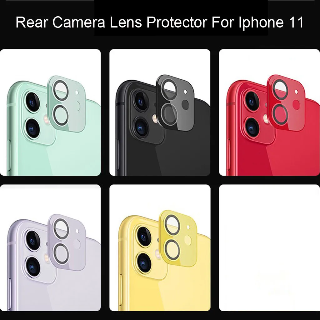 Ouhaobin Телефон задняя камера объектив пленка крышка для iPhone 11 6.1in Металл закаленное