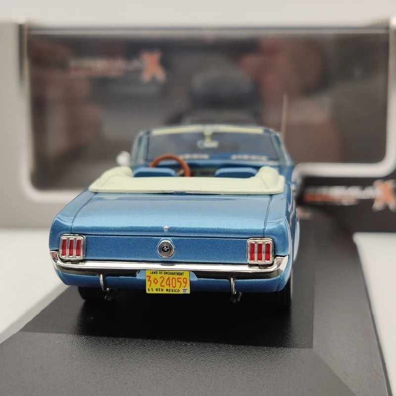 Premium X 1:43 For FORD MUSTANG Convertible 1966 PRD250 Diecast Models Auto Cars Collection Blue |