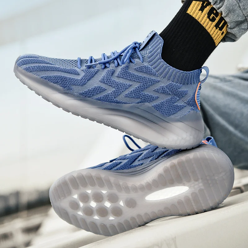 JIEMIAO Men Shoes Men's Sports Shoes for Autumn and Winter Outdoor Running Shoes Comfortable Breathable Casual Gym Men Sneakers