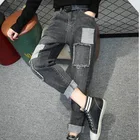 Женские джинсы, бархатные утепленные шаровары, свободные зимние тонкие брюки со средней талией