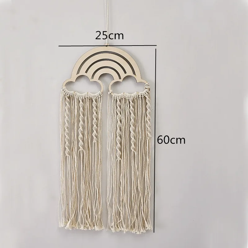 1 шт. вязаный хлопковый кулон с кисточками гобелен Настенный декор украшения