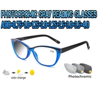 photochromic gray reading glasses rectangularcats eyestrend high quality fashion ladies women11 5 1 75 2 0 2 5 3 3 5 4