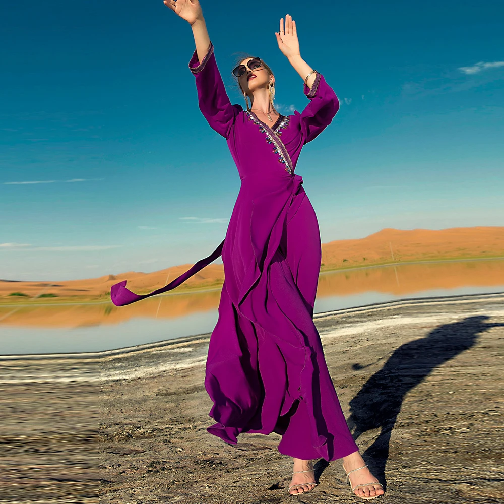 Ramadan Eid Mubarak Abaya Dubai Turkey Islam Muslim Evening Party Long Dress Pakistani Clothes For Women Caftan Robe Musulmane