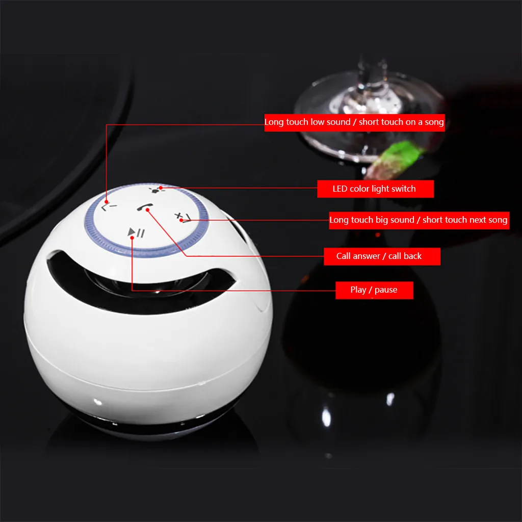 

Magnetic Levitating Bluetooth Speaker Colorful LED Flash Wireless Floating Speakers For Home Decoration