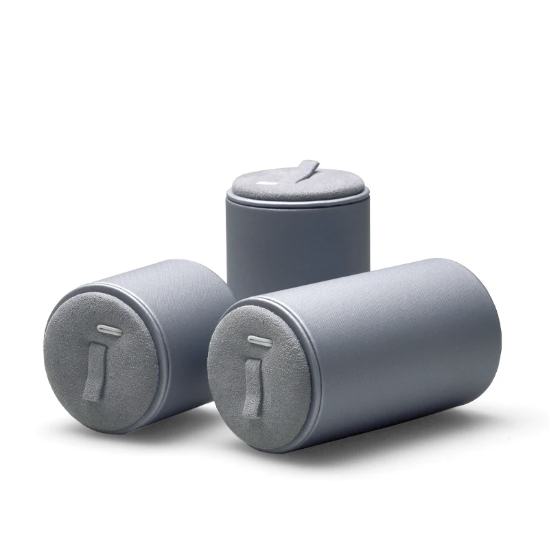 Oirlv New High-end PU Microfiber Ring Display Stand Creative Ring Display Stand Holder Jewelry Props Set Jewelry Display Rack