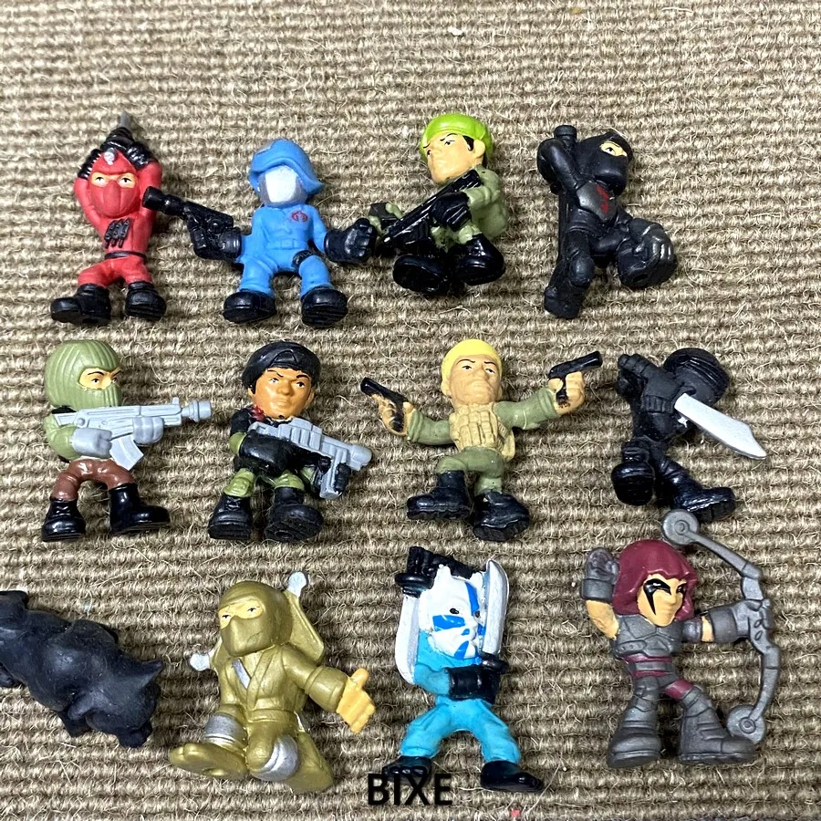 Lot 12PCS Gi Joe G.I. Микро сила мини-фигурки серии 1 красный гром ниндзя кремневый Дюк