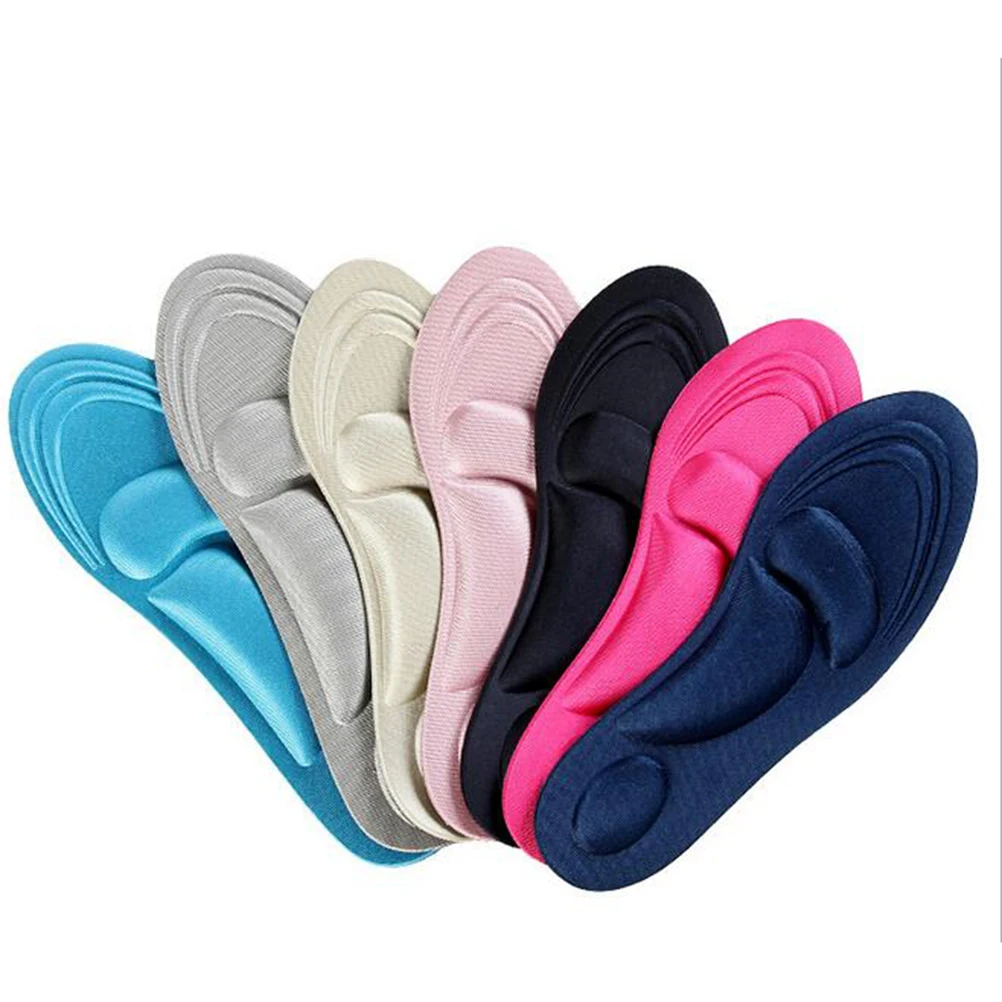 

1Pair Men Women 4D Sport Sponge Soft Insole High Heel Shoe Pad Pain Relief Insert Cushion Pad Foot Care