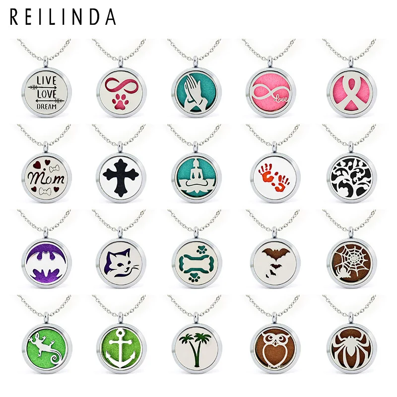 Смешанный стиль Сплав эфирное масло медальон Оптовая 30 мм Арома диффузор