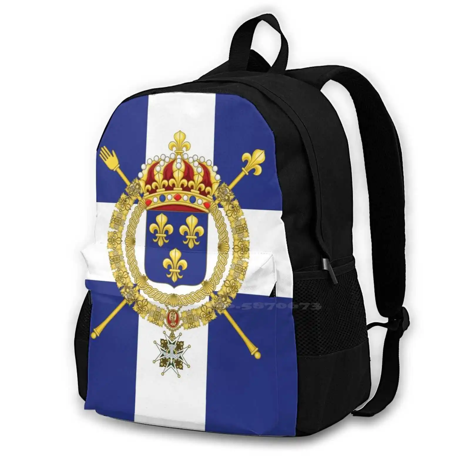 

Naval Flag Of The Kingdom Of France Civil Ensign Quebec Nouvelle-France Hd High Quality Women Men Teens Laptop Travel School
