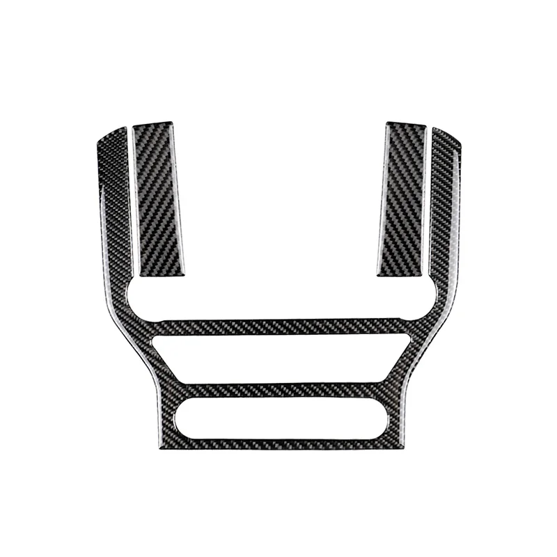 

Декоративная панель Центрального управления из углеродного волокна, декоративные аксессуары для автомобиля, подходит для Ford Mustang 2015-2017