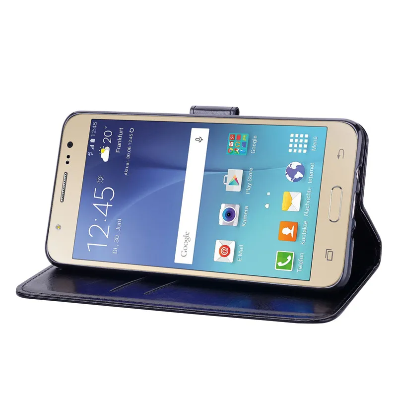 Чехол для samsung Galaxy J7 j710 Флип кожаный чехол для Galaxy samsung J7 чехол для телефона с отделениями для карт