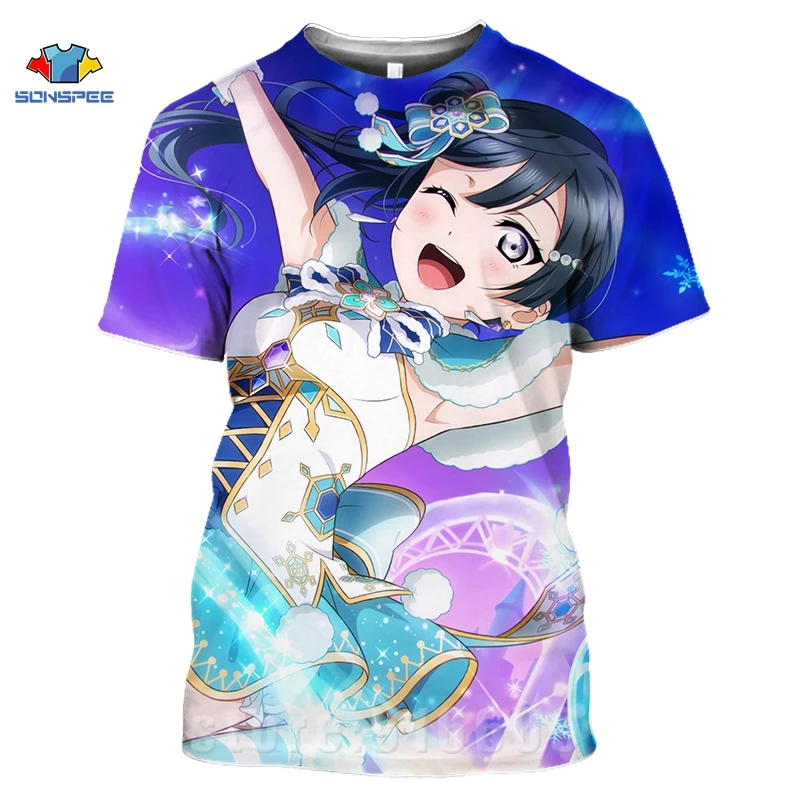

3D Printed T Shirt Anime T Shirt Women Harajuku Short Sleeve Fun T-Shirt Loli Girl Role Playing Game Top Tee