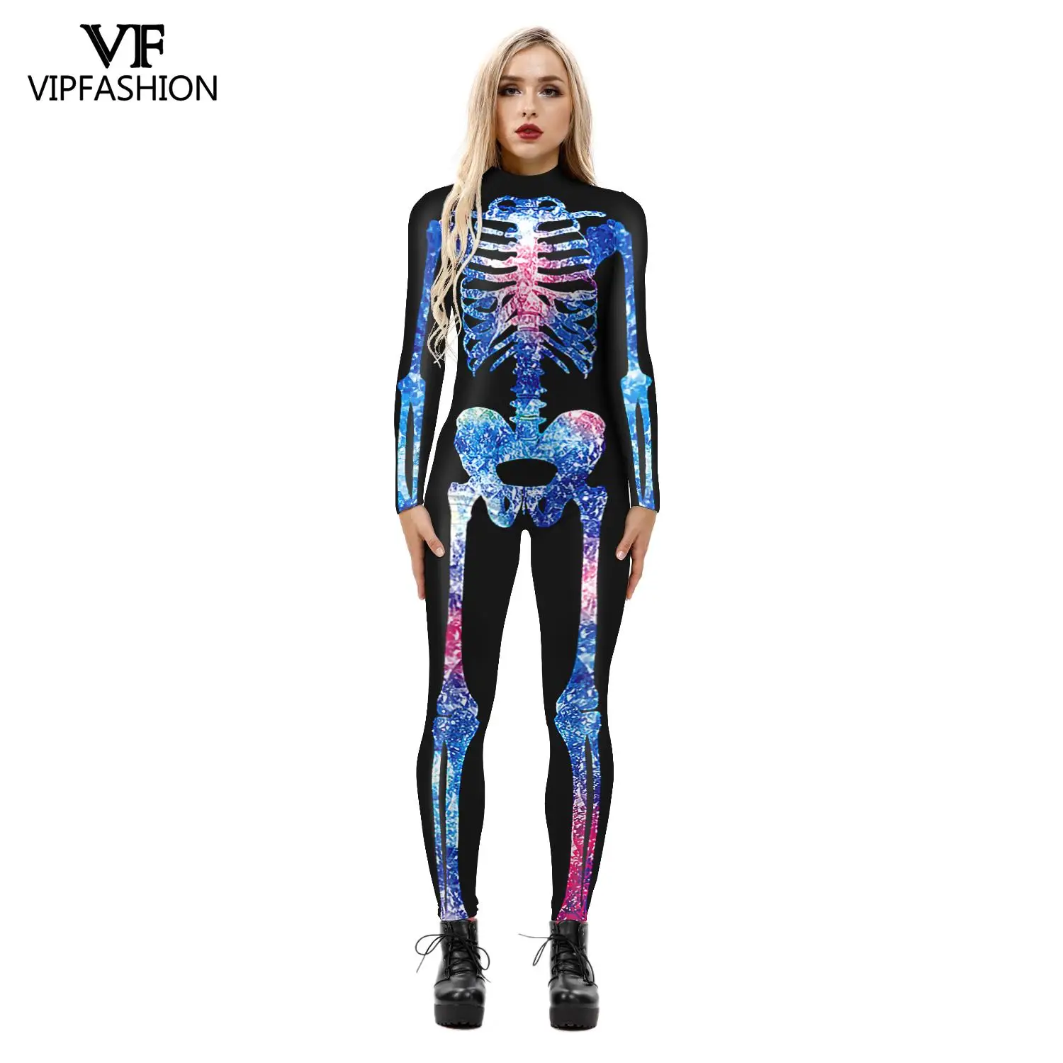 VIP Мода Хэллоуин Карнавальный костюм зентай для костюмированной вечеринки с