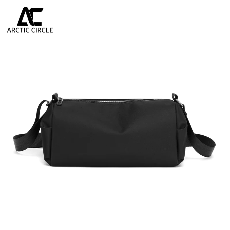 

Barrel-shaped Crossbody Bag Men's popular Sportswear Canvas Sshoulder Bag Street Trend Crossbody Travel Bag