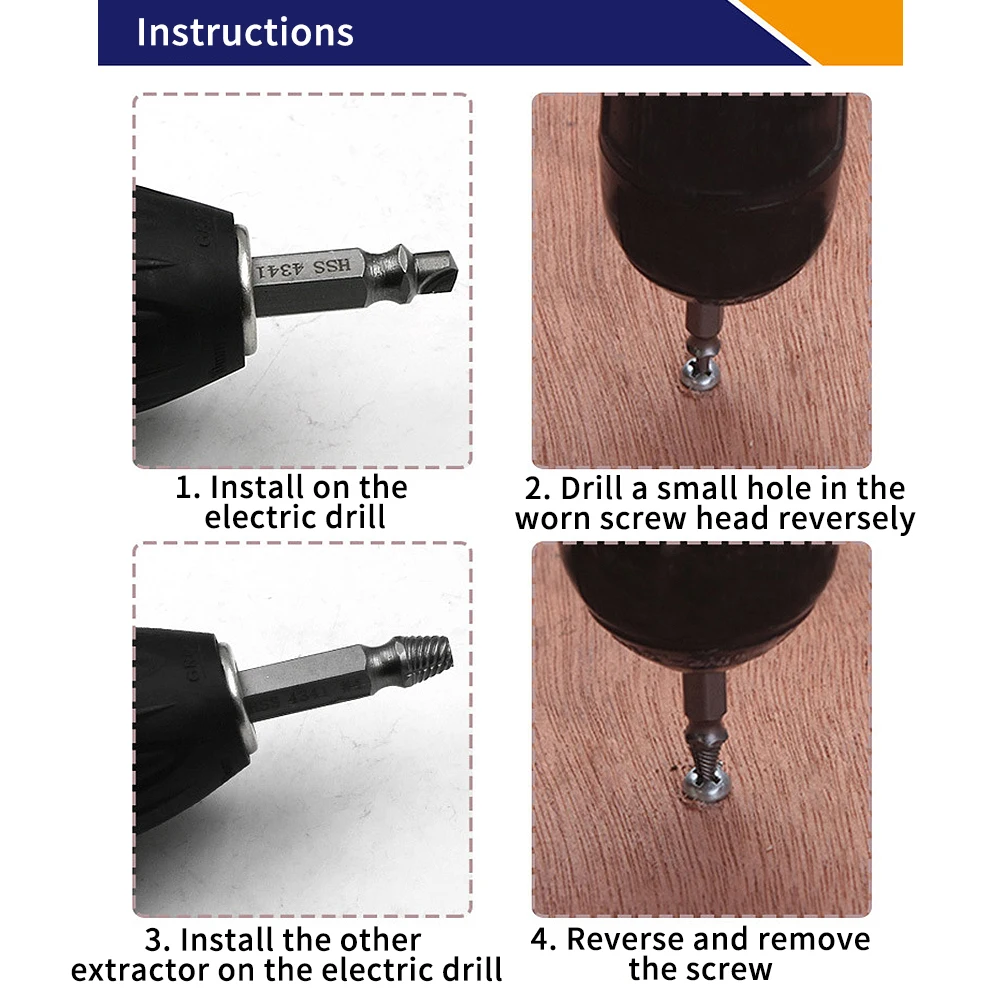 4/5/6 шт. набор поврежденных винтов для болтов | Инструменты