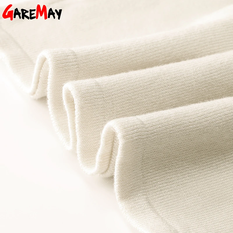 Sweater For Women Knitted Pullovers Off Shoulder Women's Clothes Blusas De Feminina Strapless Slash Neck GAREMAY 7118 | Женская