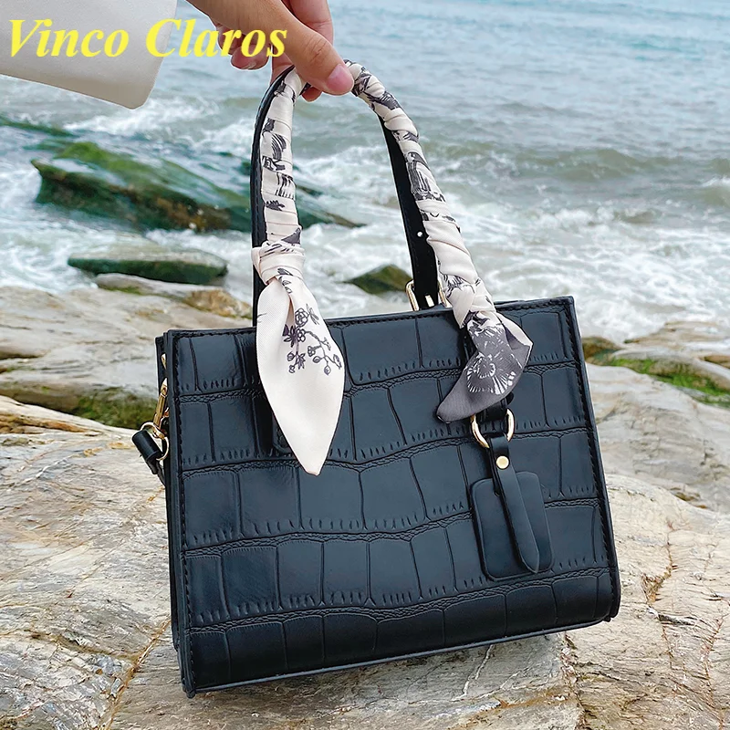 

Модная кожаная сумка через плечо из кожи аллигатора для женщин 2021, сумка через плечо с мультяшным рисунком, кошелек и сумка, Роскошный дизай...