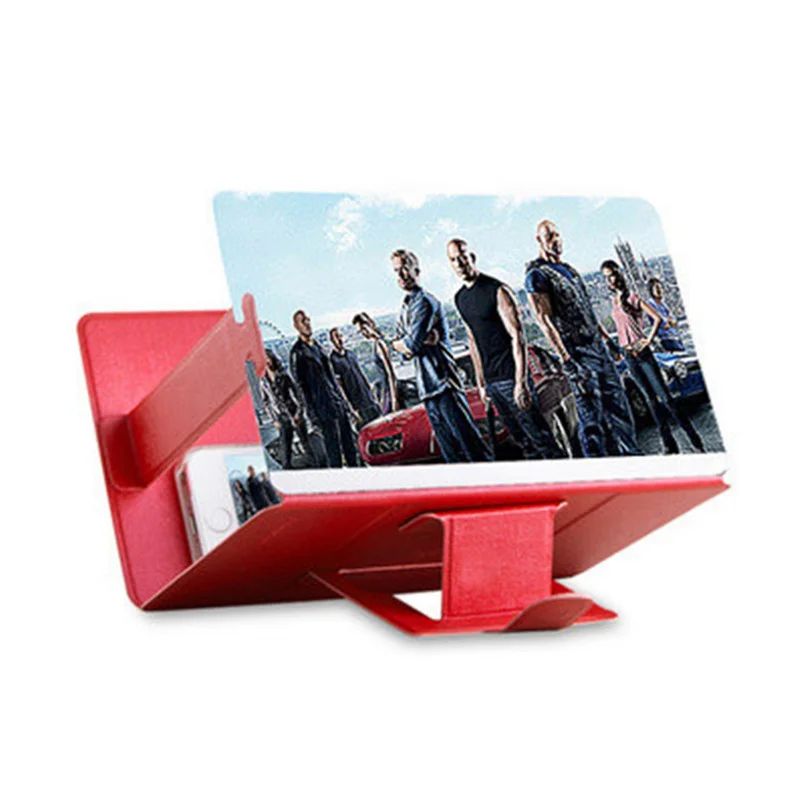 8 дюймов 3D увеличительное стекло для телефона увеличенные расширитель подставка