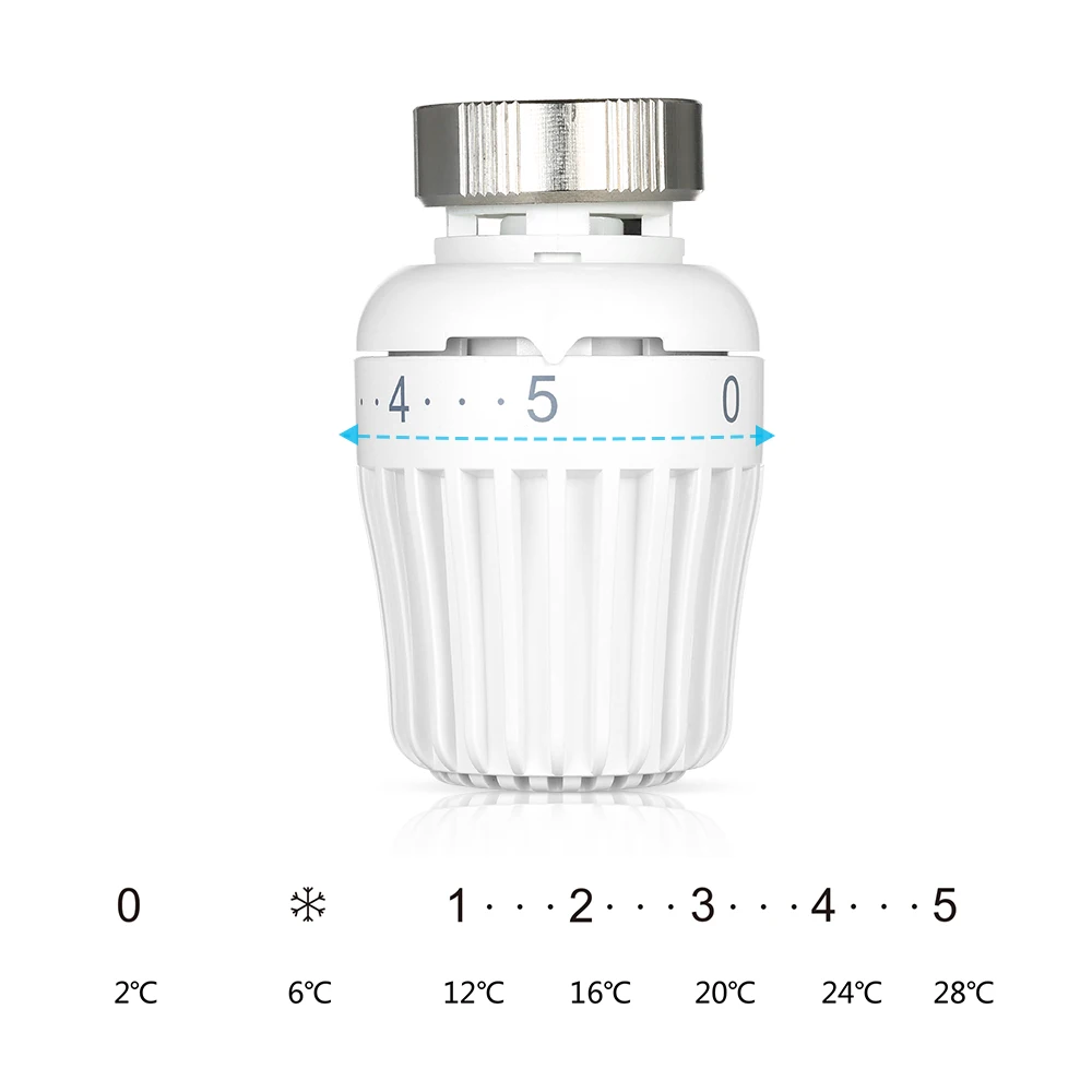Новые портативные Термостатические радиаторные клапаны клапана контроля