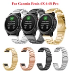 Ремешок из нержавеющей стали для наручных часов, быстросъемный браслет для Garmin Fenix 6X Pro Watch EasyFit, 26 22 20 мм