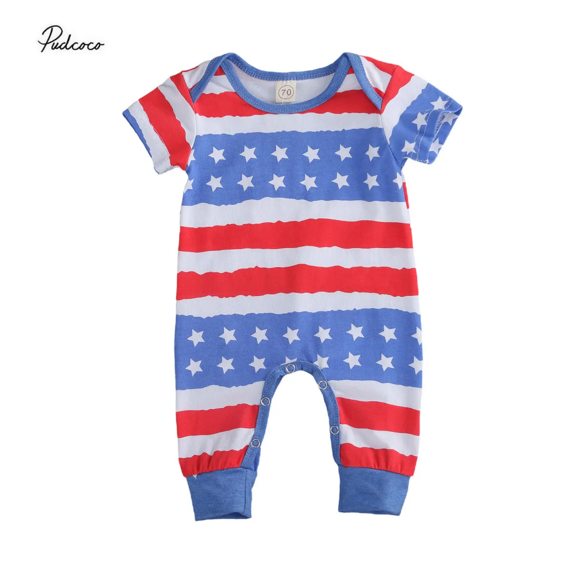 2020 День независимости для малышей Детский комбинезон из хлопка на возраст от 0 до