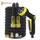 Поливочный шланг для сада, гибкий раздвижной поливочный шланг высокого давления для автомойки