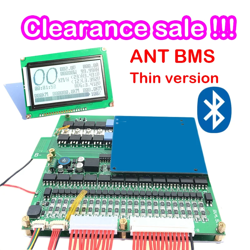 Тонкая версия Smart 300A 200A 70A литиевая батарея защитная доска баланс BMS Lipo lifepo4 LTO 7S 21S