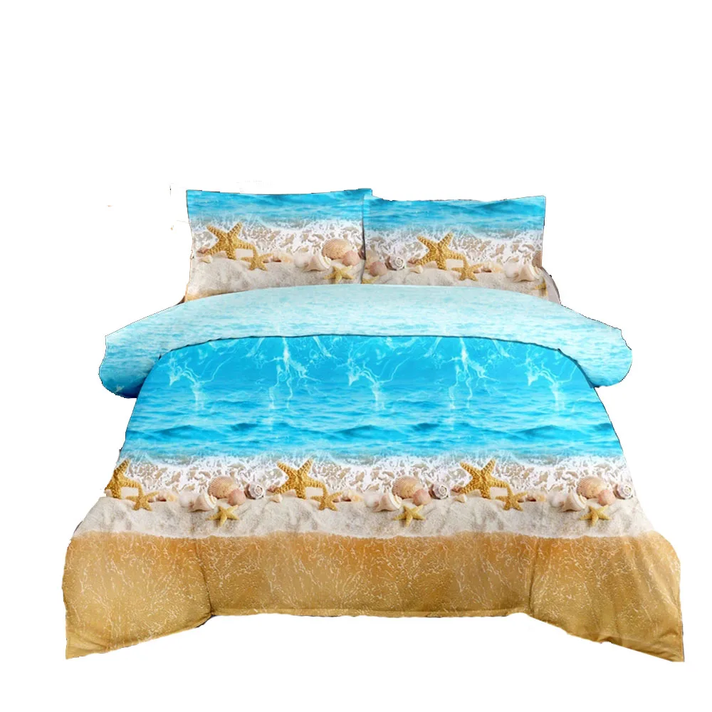 Комплект постельного белья с пододеяльником и 3D принтом be45|Комплекты белья| |