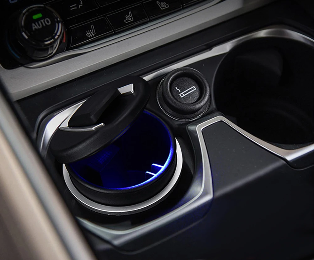 Car Ashtray Cigarette Smoke Holder Portable Storage ST Logo Badge For Ford Focus 2 3 FIESTA Kuga FUSION ESCAPE EDGE Mustang |