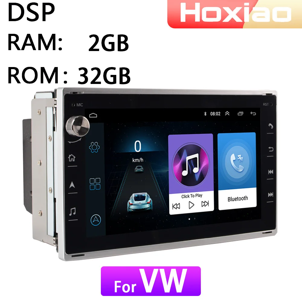 Автомагнитола 2 Din Android 8 1 мультимедийный плеер для VW Peugeot 307 FORD SKODA 117 мм * 189