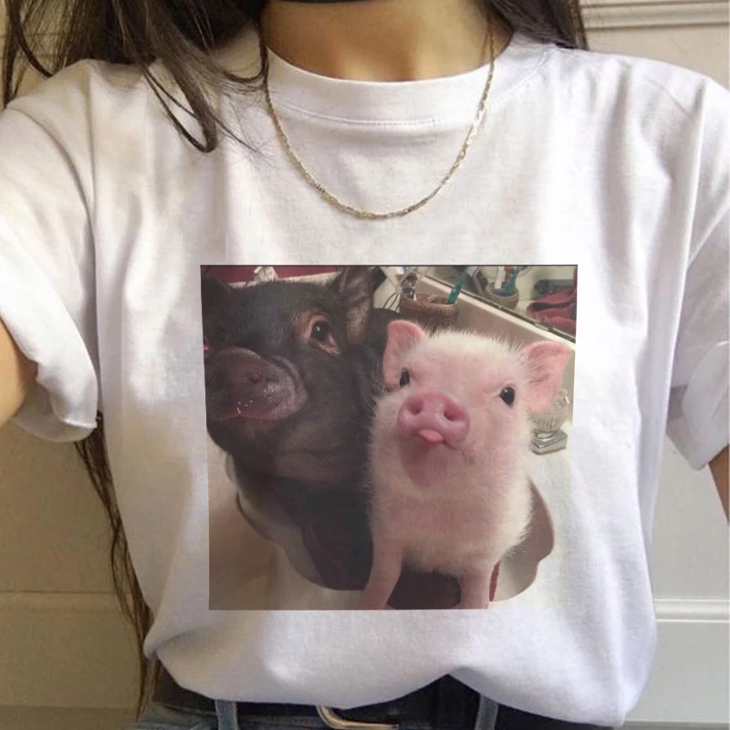 Новинка 2020 Милая футболка в стиле Харадзюку милые топы с коротким рукавом и