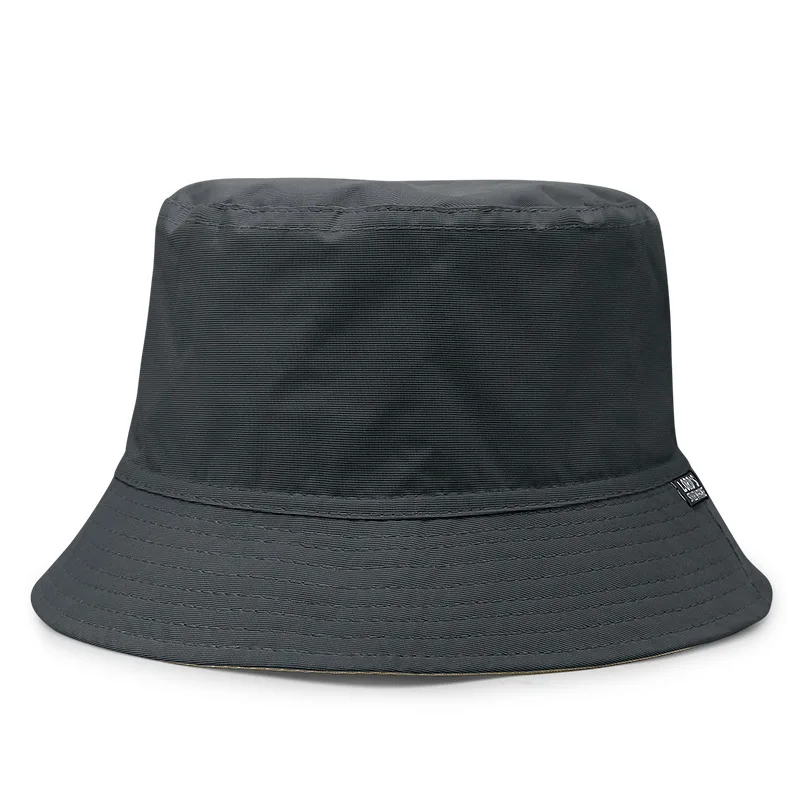 

Polyester Cotton Two Sides Wear Fisherman Hat Lady Outdoors Waterproof Bucket Hat Men Big Size Boonie Hats 56-58cm 58-60cm