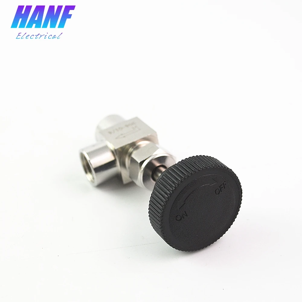 1 шт. BSP 1/4 &quotЖенский нитевой игольчатый клапан прямоугольный узор 304 нержавеющая