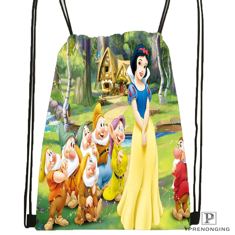 Пользовательские Белоснежка семь гномов @ 09 походная сумка на шнурке милый