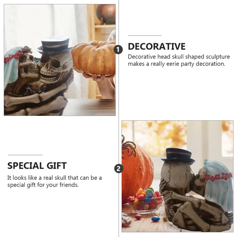 

1pc Resin Head Craft Decor Creative Adornment (Assorted Color)