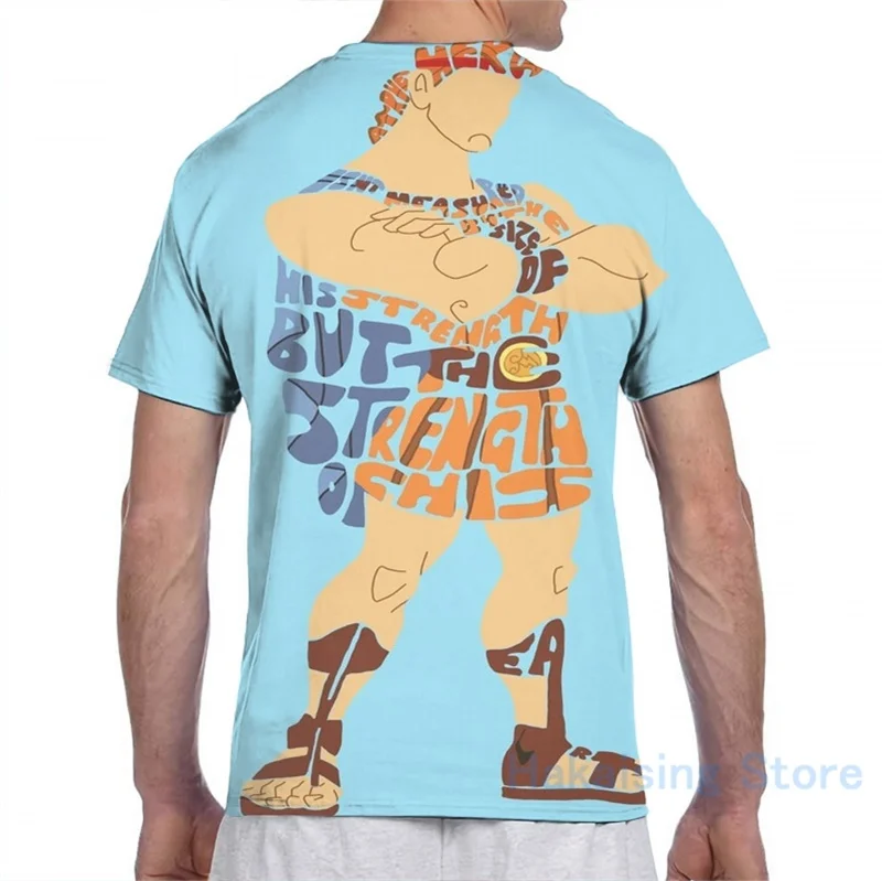 Футболка Hercules для мужчин и женщин модная женская футболка с принтом топы