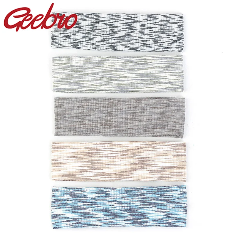 Geebro Модные женские хлопковые эластичные повязки на голову летние тонкие