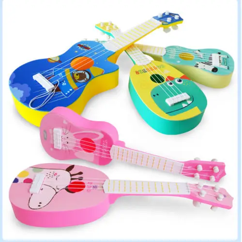 2020 neue mode kinder baby jungen mädchen spielzeug musical instrument geschenk mini simulation gitarre 4 string praktiken musical kinder free gl