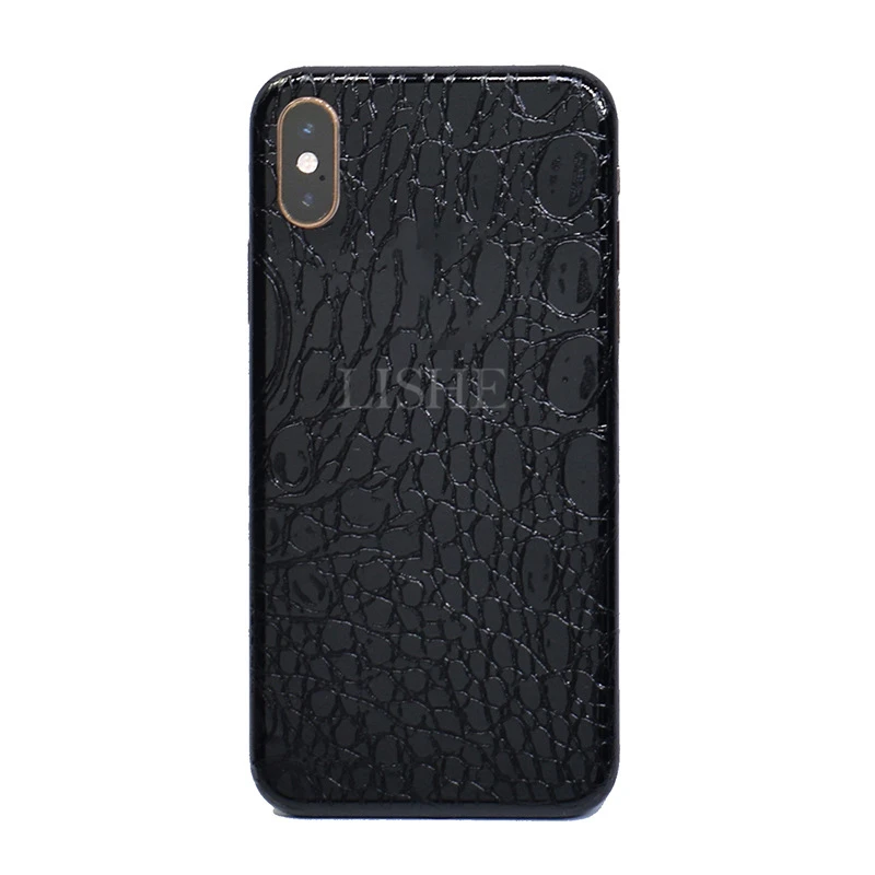 Наклейка для телефона для iPhone Xs Max Xr X Xs 6 7 8 6S 7/8 Plus Аллигатор Змеиный сотовой камень, алмаз текстура ПВХ скины стикер s