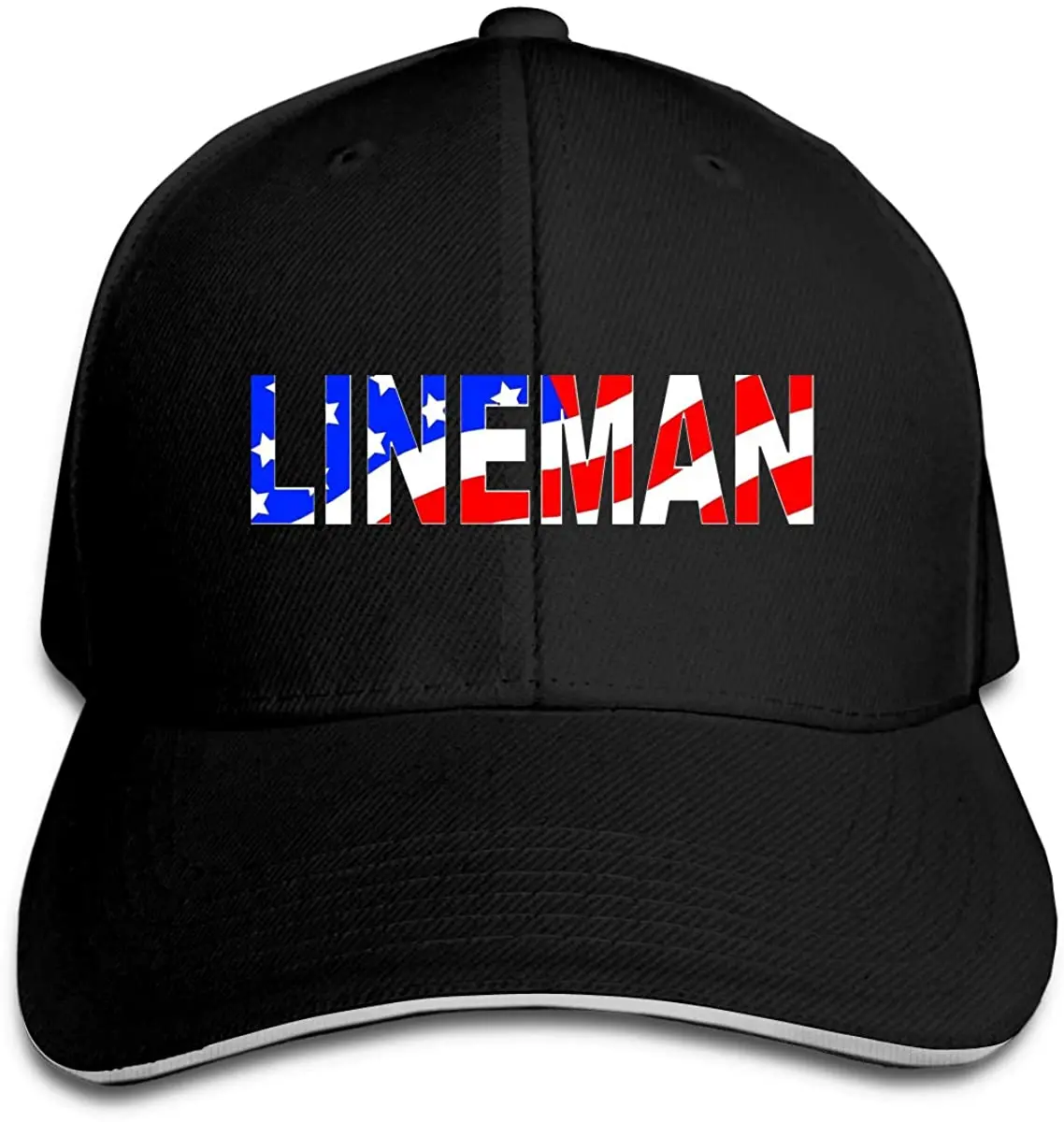 

Lineman US Flag Unisex Hats Trucker Hats Dad Baseball Hats Driver Cap