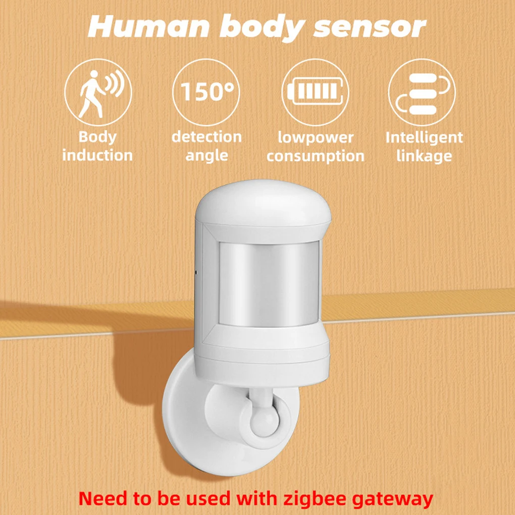 ZigBee Tuya Smart Human Body Sensor Motion Is Used For Safe Home Alarm System PIR Detector Mini Wireless Motion Detector