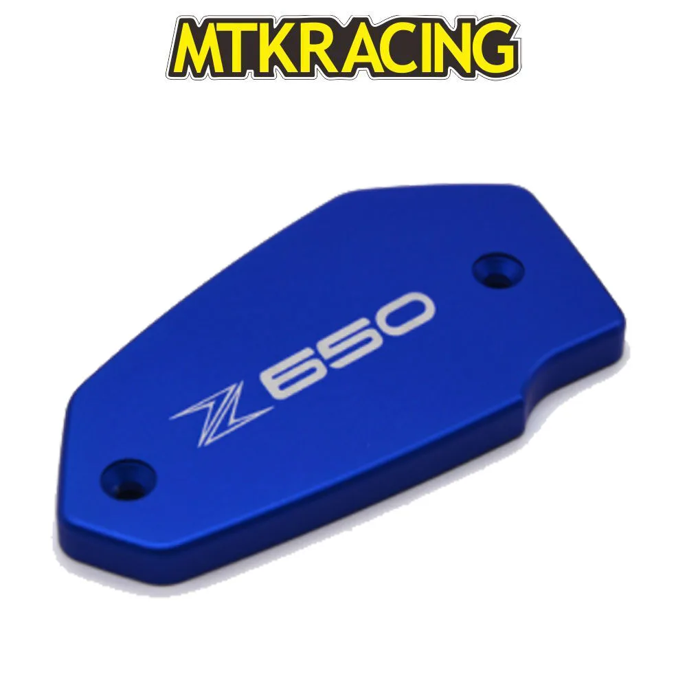 

For Kawasaki Z650 Z 650 logo 2017 Motorcycle accessories Aluminum Brake Fluid Reservoir clutch Fluid Oil Protector Cap Cover