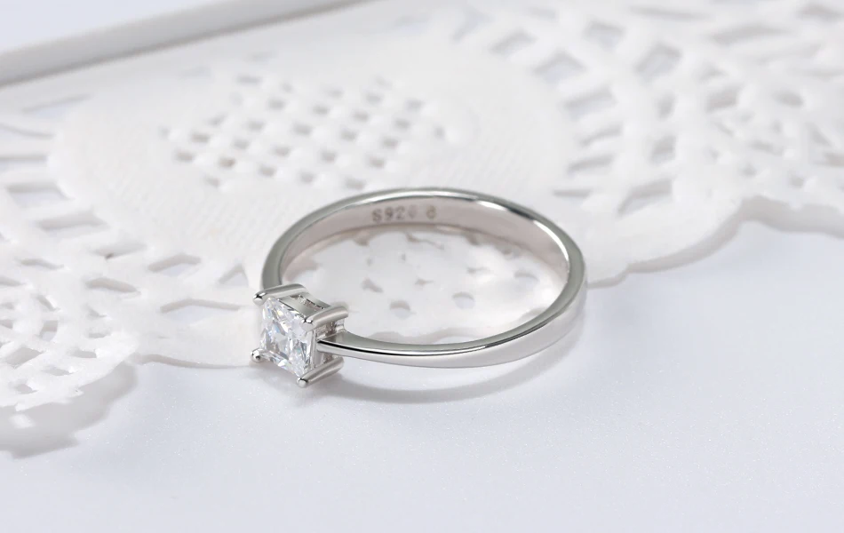 ORSA JEWELS Стерлинговое серебро женские кольца AAA кубический циркон сверкающий кристалл обручальное кольцо палец кольца из серебра 925 пробы, ювелирные изделия OSR56-1