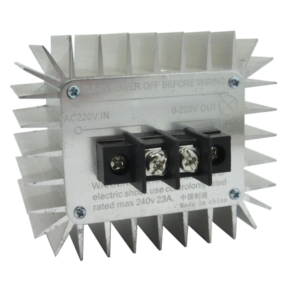 Мощный Электронный регулятор напряжения 5000 Вт 220 В с корпусом стабилизатор SCR