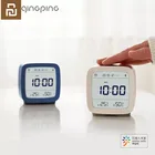 В наличии Youpini Qingping Bluetooth датчик температуры и влажности Mijia Night светильник LCD будильник Mihome App управление термометром