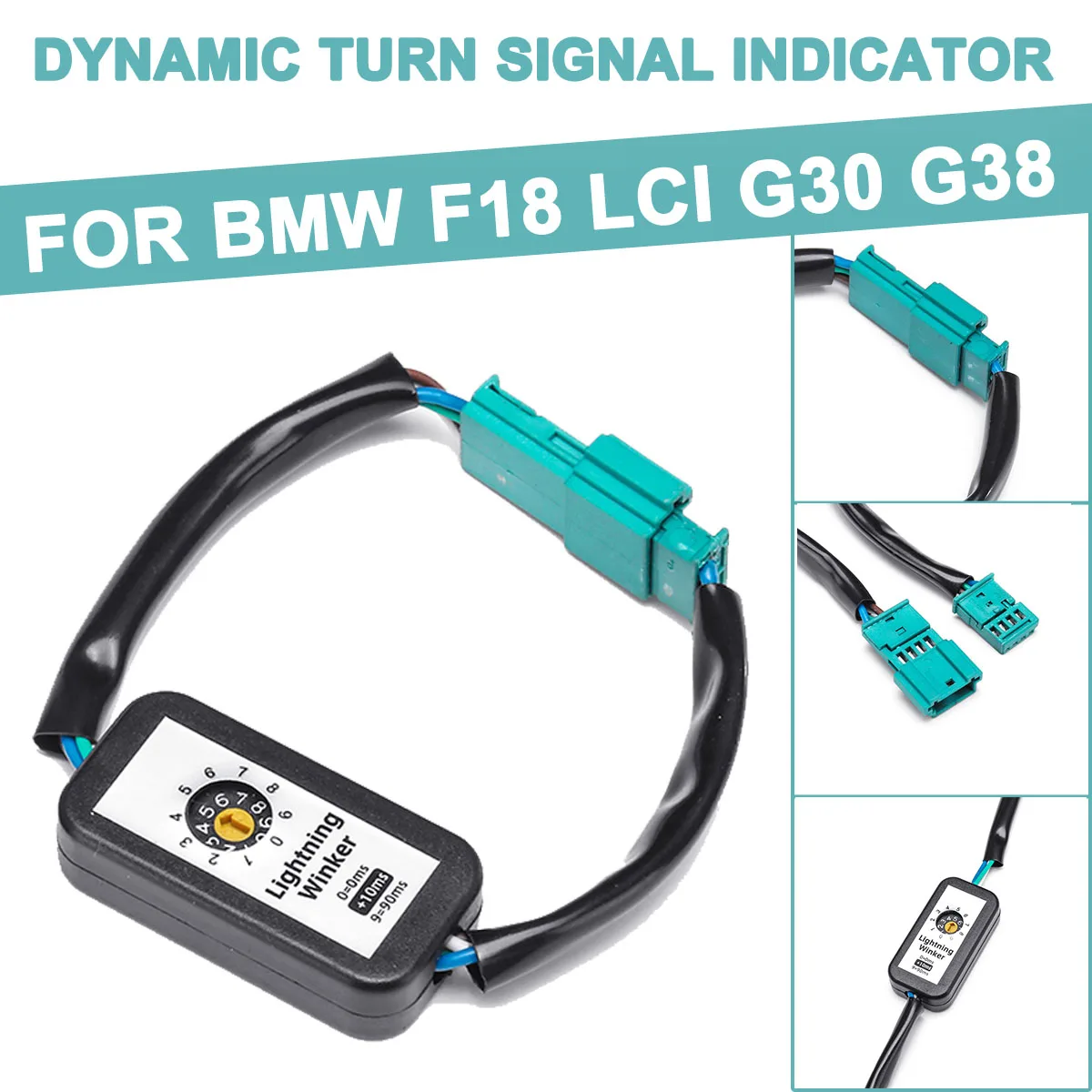 

Для BMW F18 LCI G30 G38 2 шт. динамический дополнительный модуль кабель жгут проводов адаптер левый и правый указатель поворота светодиодный задний фонарь