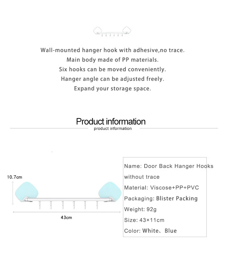 Zhangji Handy бесшовный клей 6 крючков PP полка для ванной комнаты ключница для хранения угловые полки без гвоздей вращающаяся настенная полка